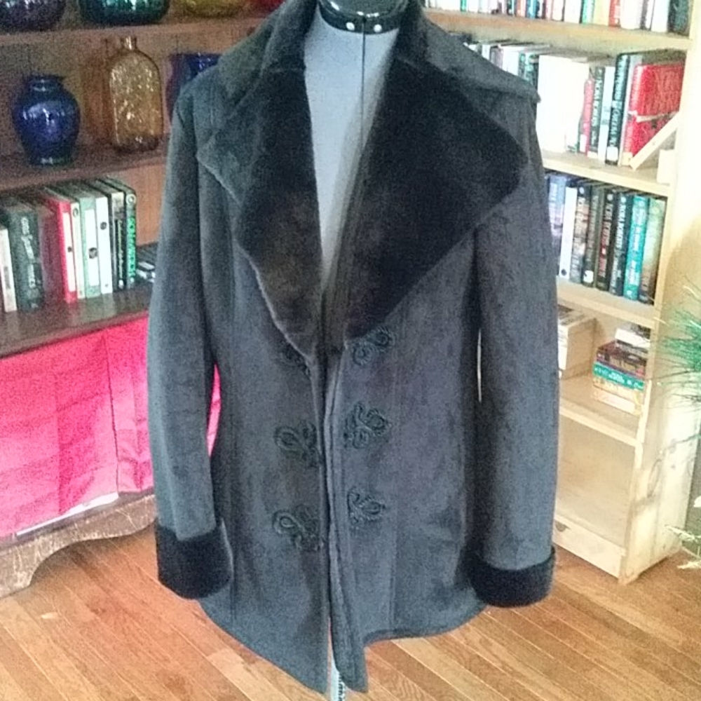 Black Suede Coat